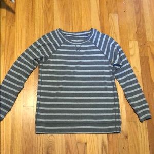Eddie Bauer Women’s M grey striped sweater